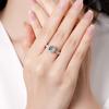 5ct11mm Moissanite Rings 5ct Brilliant Diamond Halo Engagement Rings For Women Girls Promise Gift Sterling Silver Jewelry