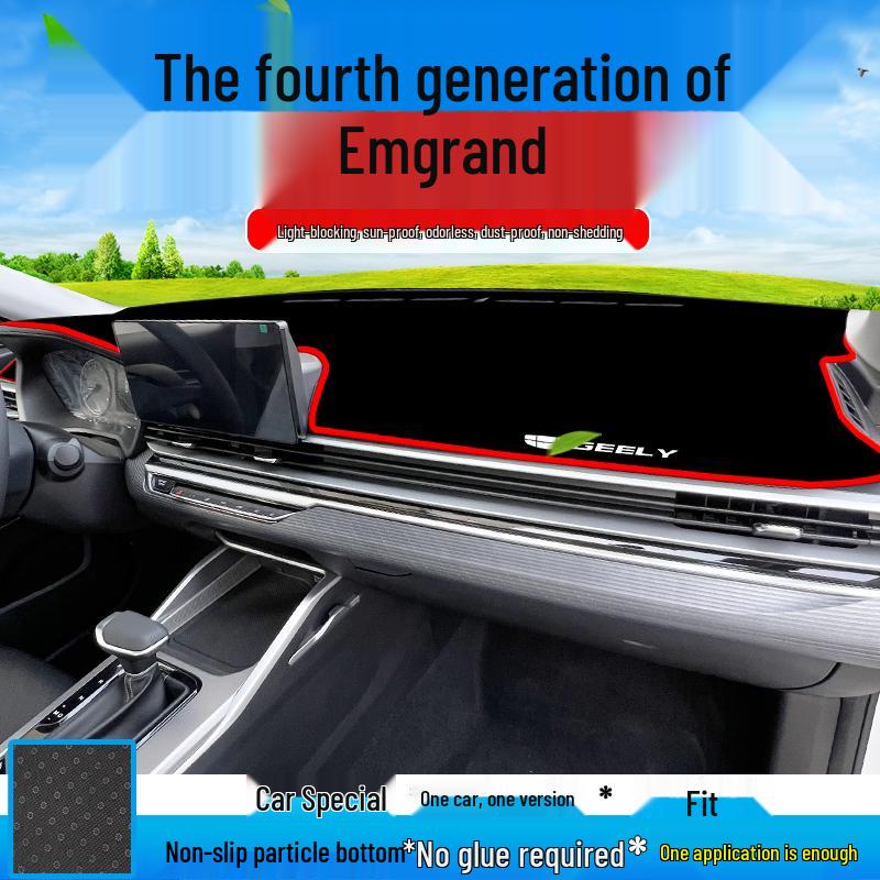 Geely Emgrand 4th Gen Dashboard Anti-Glare Sunshade Pad - Heat Insulation & Sun Protection for 25 Models