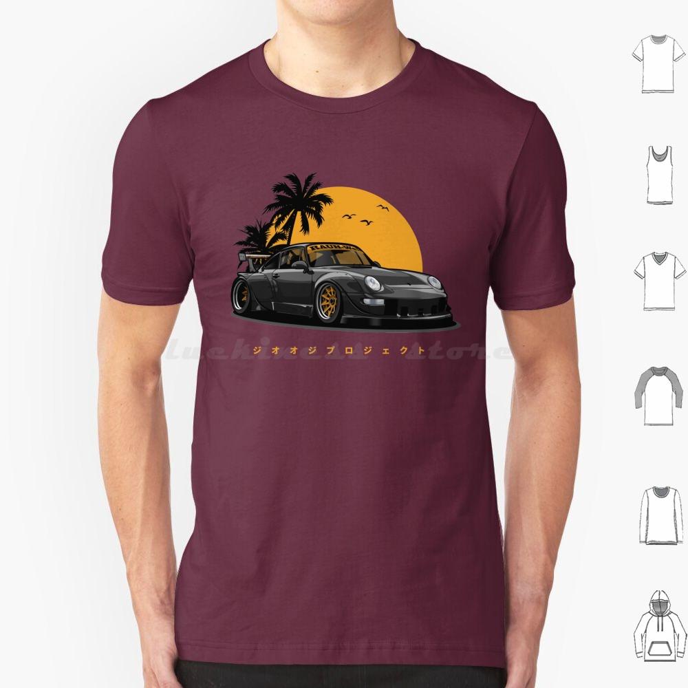 Rwb 993 Special Color Edition BlackGold Exclusive T Shirt 6xl Cotton Cool Tee Automotive Car Vehicle Sports Fast Speed