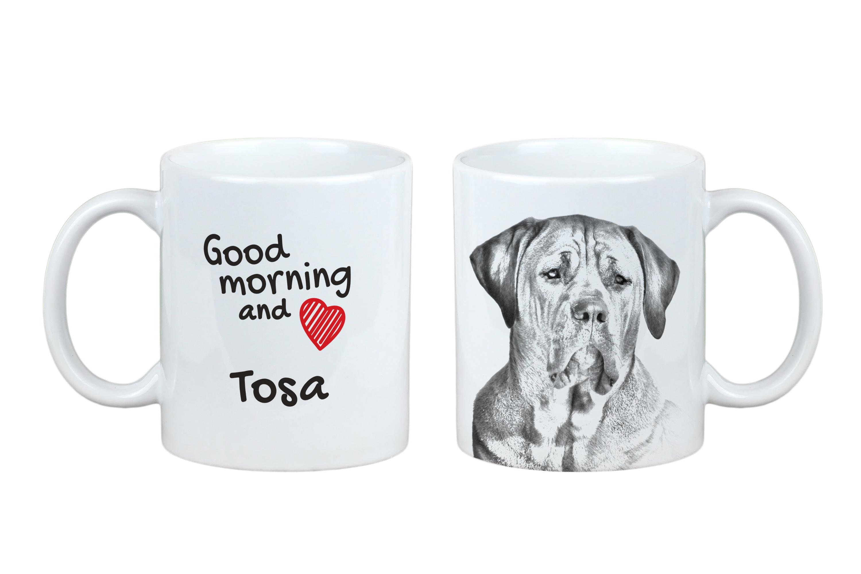 

Tosa Inu, Tosa-Ken, Japanese Mastiff - cup with a dog, personalized cup with a print, a classic gift for everyone from the Art-Dog brand білий