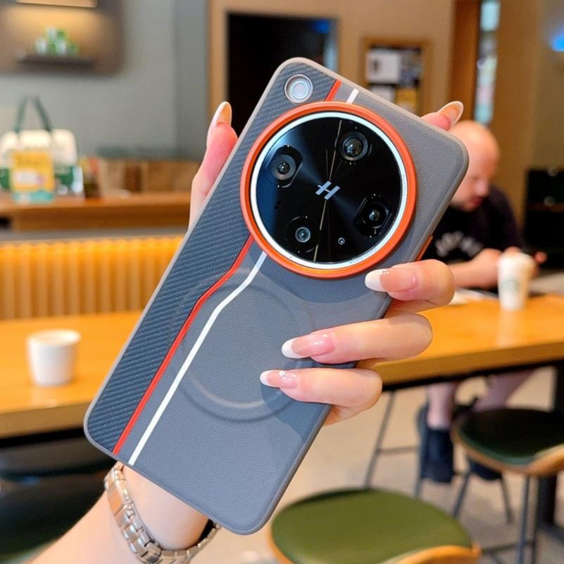 Color-block Dual-Line Built-in Wireless Charging Magnetic Ring Case For OPPO Find X9 Pro X9 X8 Ultra X8s + X8 Pro Protect Cover