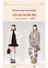 Women's Double-Sided Fleece Jacket - 2024 New Autumn/Winter Gray Stand-Up Collar Coat