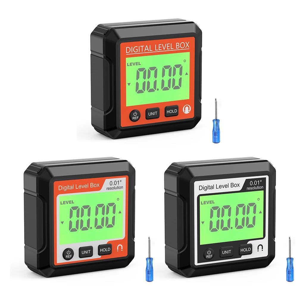 Digital Angle Protractor Inclinometer Universal Magnetic Level Meter Goniometer Angle Gauge Level Angle Finder Measuring Tools