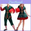 Costume Enchanteur d'Aide du Père Noël Pour Adultes Parfait Pour Halloween Et Les Fêtes de Fin d'Année