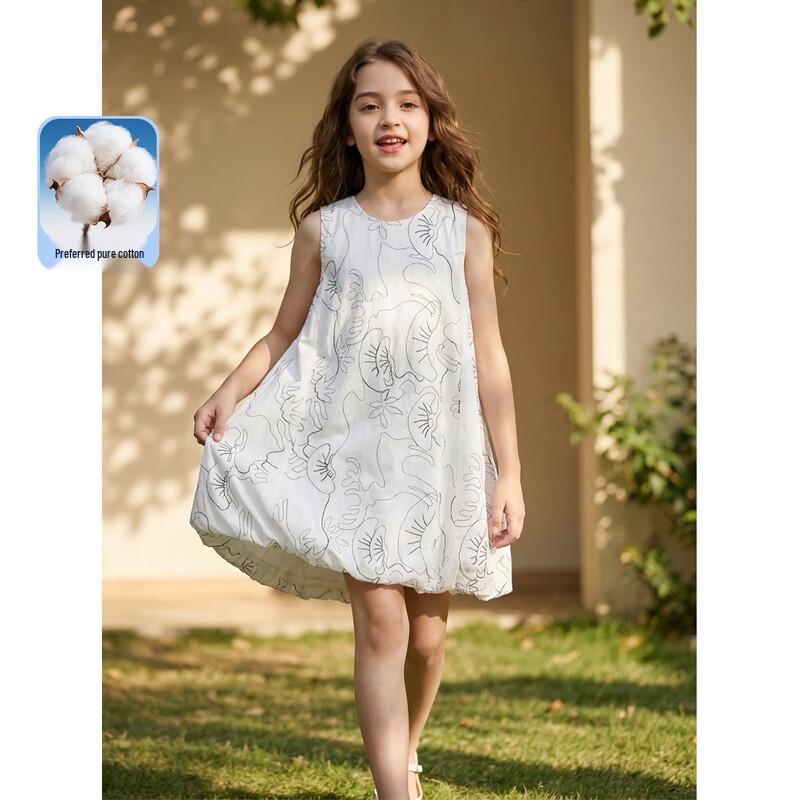 Montagut Kids Girls Abstract Floral Sleeveless Dress 160