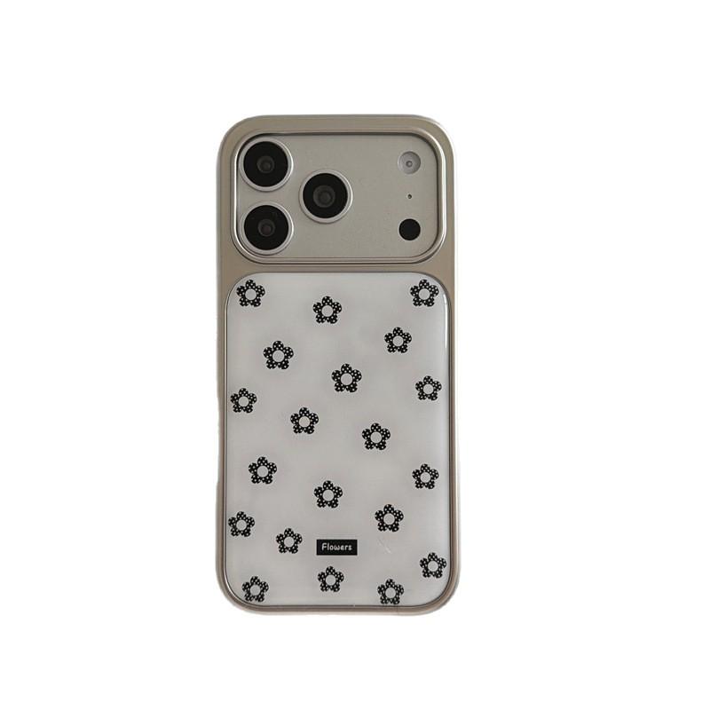 Korean Style Floral Lanyard for iPhone 17, 16 Pro Max, 15, 14 - Full Screen Case