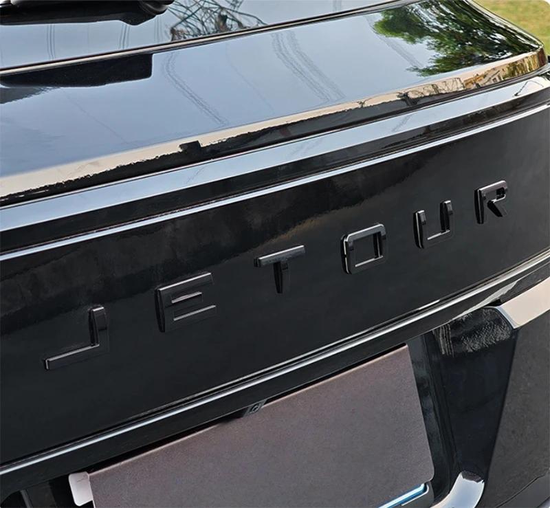Passend für Jetour Shanhai T1 2024 2025 Auto Motorhauben-Logo-Aufkleber Modifikation Auto Außenzubehör Auto Kofferraum Buchstabenaufkleber