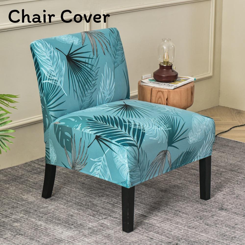 Fat Head Chair Cover No Armrest Fabric Protector With Non Slip And Dustproof For Home Dining Decor