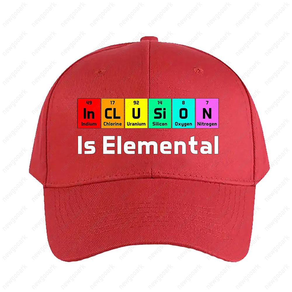 Inclusion Is EleUnisextal LGBT Flag Gay Pride Cap Women Unisex Adult Peaked Hat Casual Adjustable Printed Baseball Caps Trucker Cap