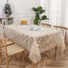 Embroidered Vintage Lace Yarn Tablecloth White Rectangular Hollow Out Coffee Tea Tables Dining Table Cloth Home Decor Wedding