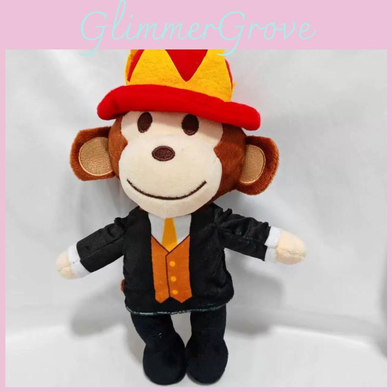 Steal A Brainrot Jandel Black Monkey Plush Toy With Red Hat Soft Cotton Collectible For Kids And Fans