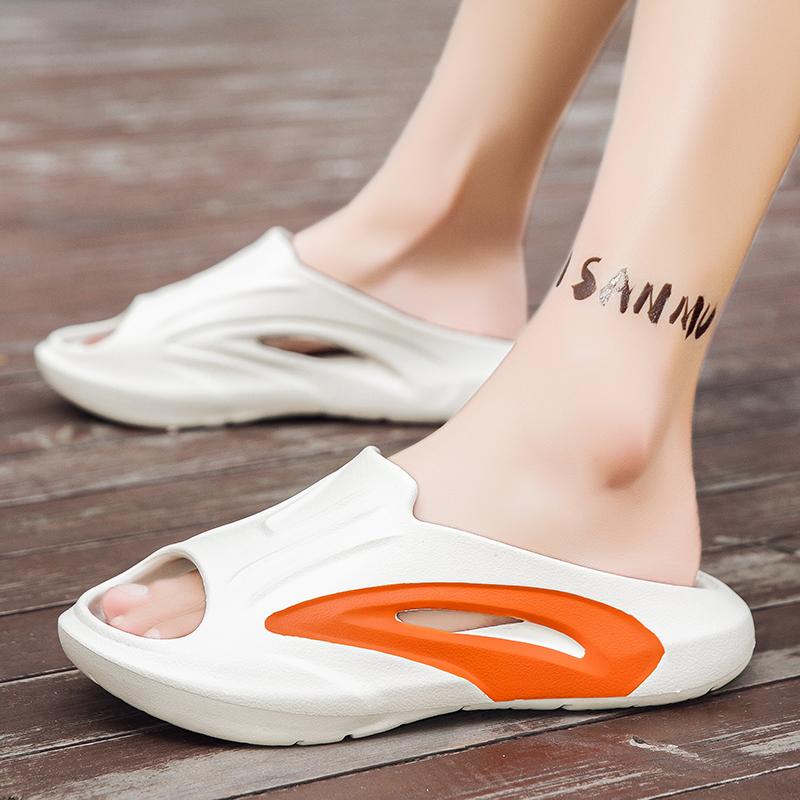 Summer New Men's Shower Slippers Flip-flops Indoor and Outdoor Home EVA Sandals Non-slip Casual Beach Men's Shoes Mesh Slippers