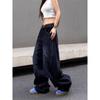 Damen Jeans mit hoher Taille, Retro-Stickerei, weites Bein - Herbst 2025 Kollektion