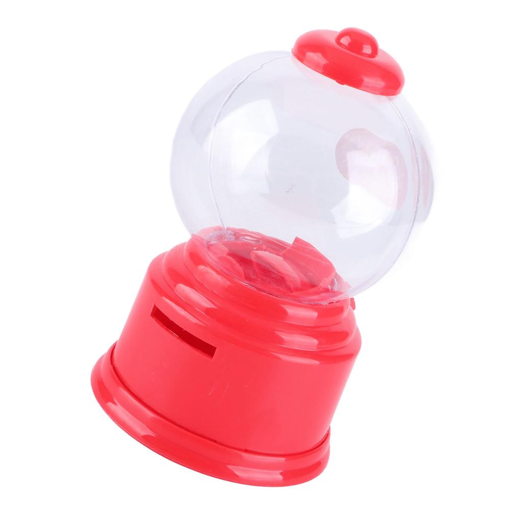 Tragbare Kinder Süßigkeiten Maschine Kunststoff Mini Gumballs Dispenser Kinder Kindergarten Geschenk(rot)