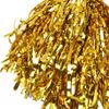 20PCS Metallic Foil Cheerleading Pom Poms PET Sports Team Pom Poms  For Stage Show
