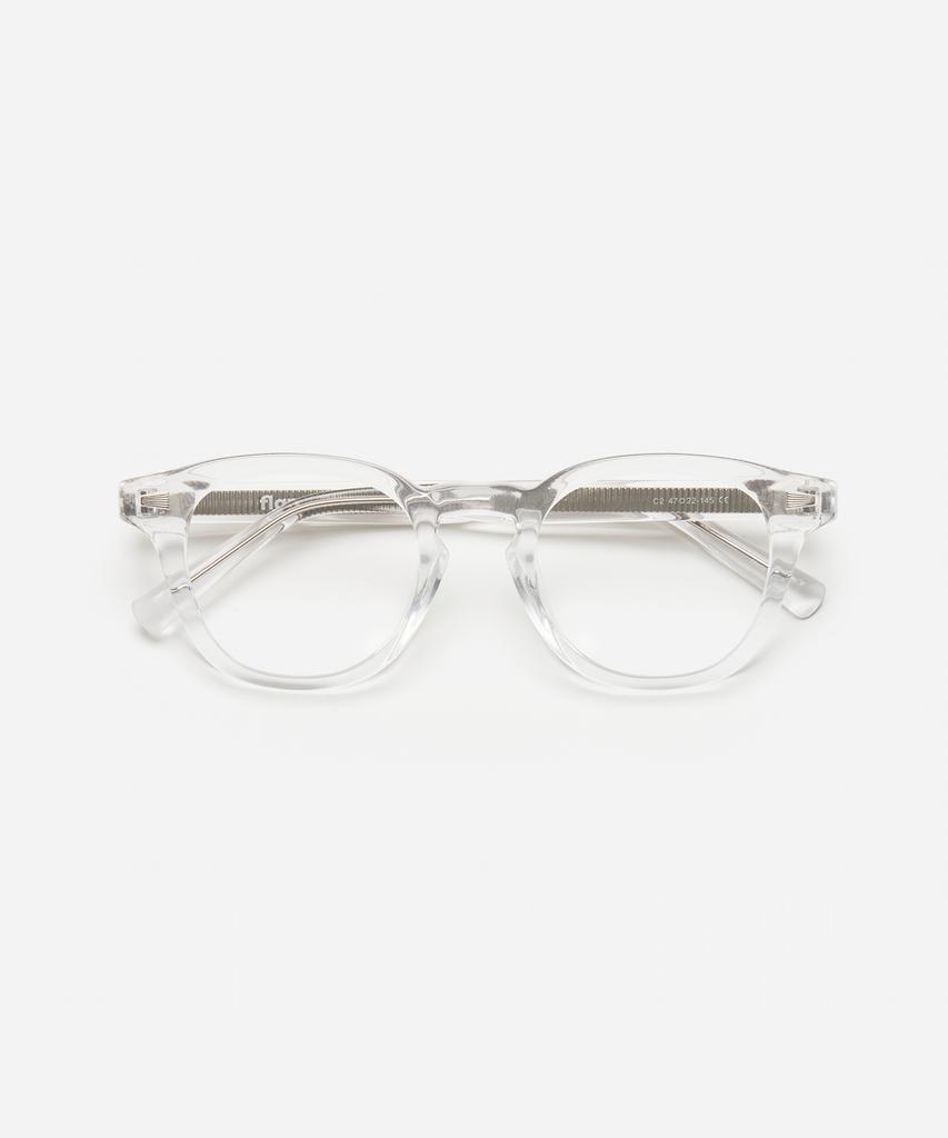 Peullang Pf315 Arnel-Style Clear Horn-Rimmed Glasses (C2)