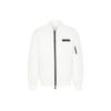 FW23 Solid Color Baseball Collar Zip Jacket Men Jackets White 6RZB12-ZNJ7Z-116L