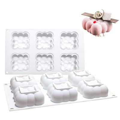 Formă de Patiserie din Silicon 6 Cavități 3D Nor Desert Mousse Prăjitură Forme pentru Copt DIY Artizanat Săpun Lumânare Formă Instrumente Decorare Prăjituri