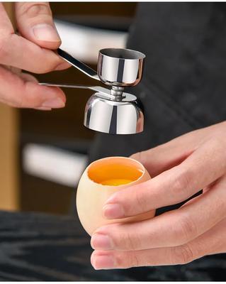 304 Stainless Steel Egg Scissors Eggshell Opener Double Head Metal Boiled Egg Creative Gadgets Kitchen Cooking Accessories Tools