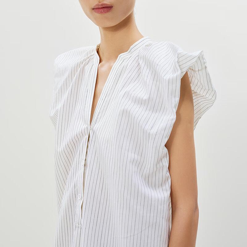 LESS 2025 Summer Stand Collar Sleeveless Long Dress