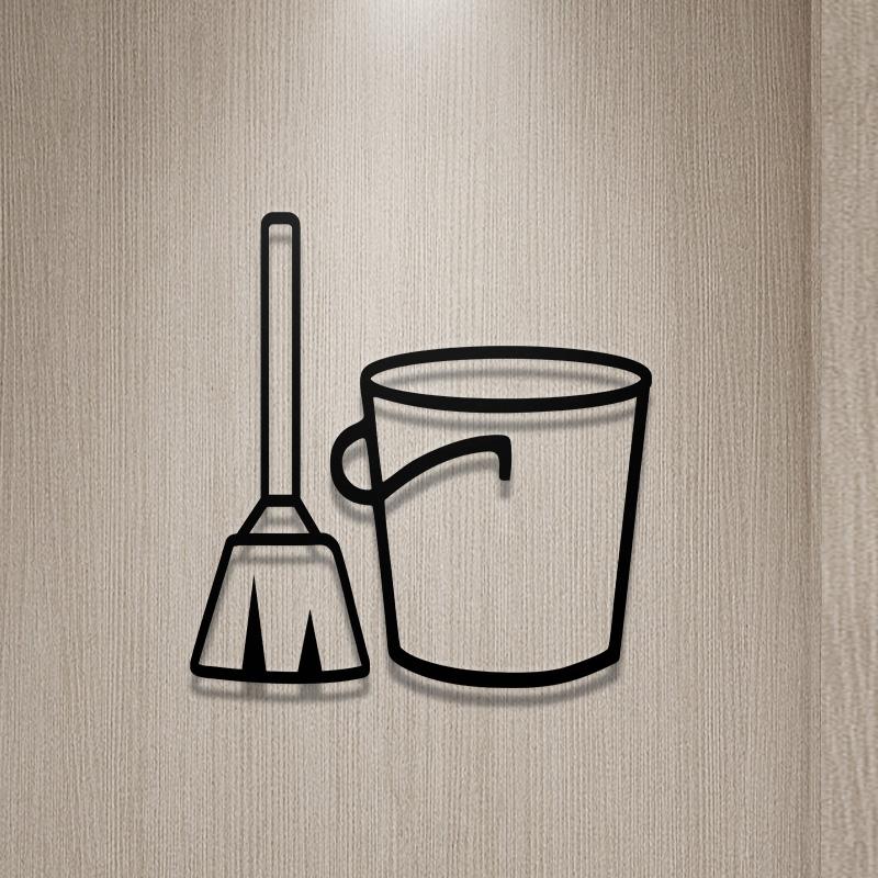 Shopping Malls Office Toilet Sign Plate Acrylic 3D Wash Room Door Wall Label Sticker WC Signage Board Art Hotel Home Decor