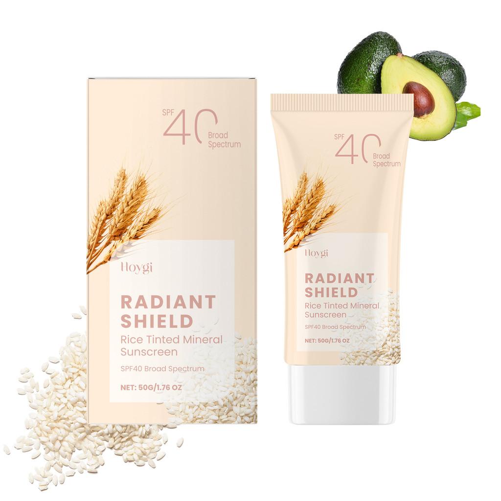 

Hoygi Gentle Protective Cream For Face Moisturizing Brightening Lightweight Non-greasy Formula