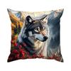 Home Decor Autumn Wolves in Mountain Scenery Pillow Covers Pattern Cushion Cover Suitable for Sofa Bedroom Car Pillow Cover