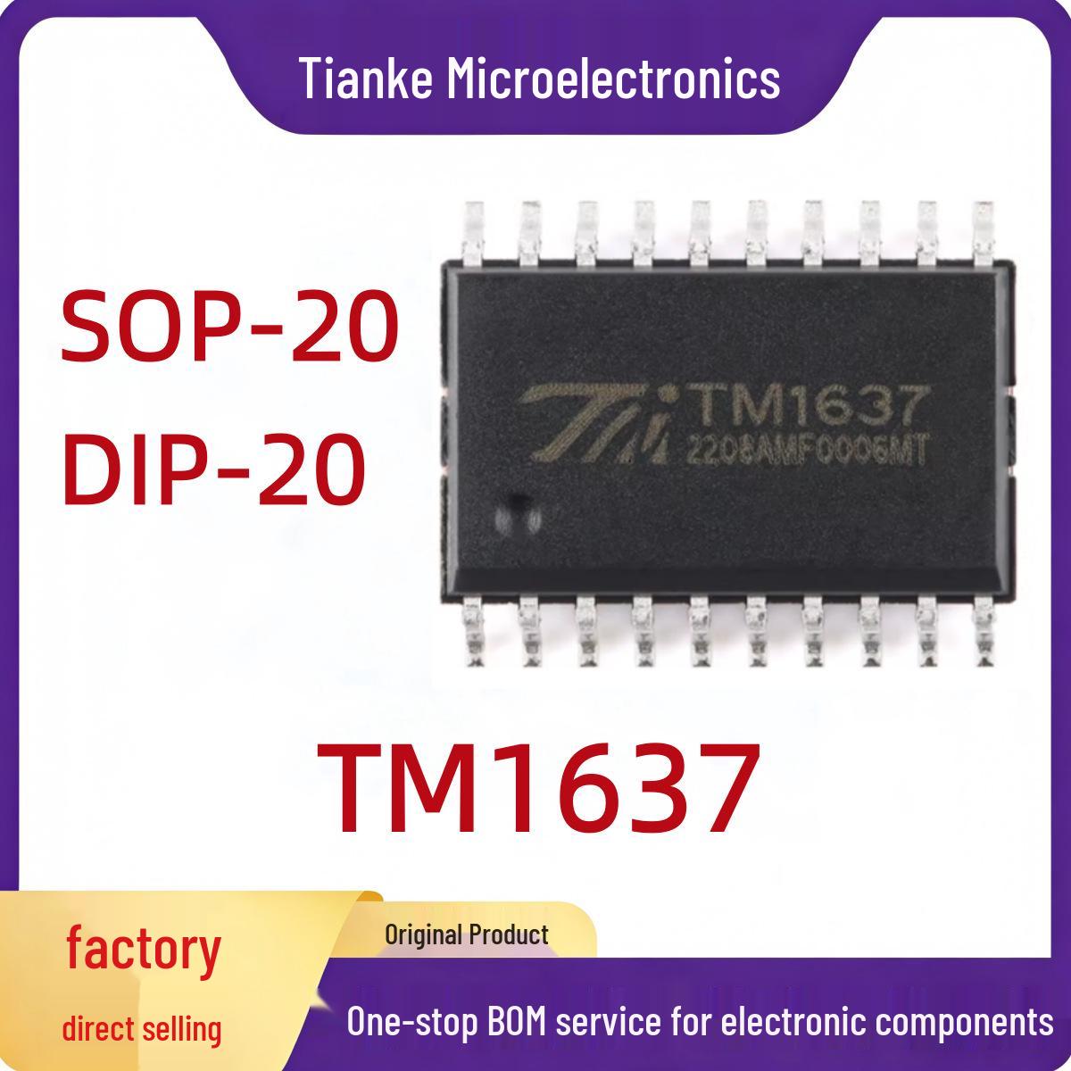 

Tianwei TM1637 LED Driver IC with Keyboard Scanning Interface SOP20/DIP20 DIP20