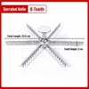 6/8/9/10/12 Slice Pie Divider Cutter Aluminum Rustproof Dessert Cake Slicing Tool Heat Resistant Easy Press Pastry Divider