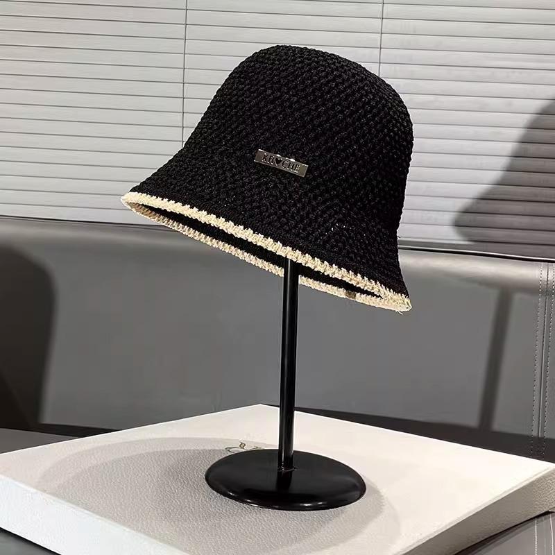 

Шляпа женская новая шляпа-ведро закрывающая лицо показывающая лицо маленькая весенне-летняя дышащая универсальная шляпа-ведро тренд One size