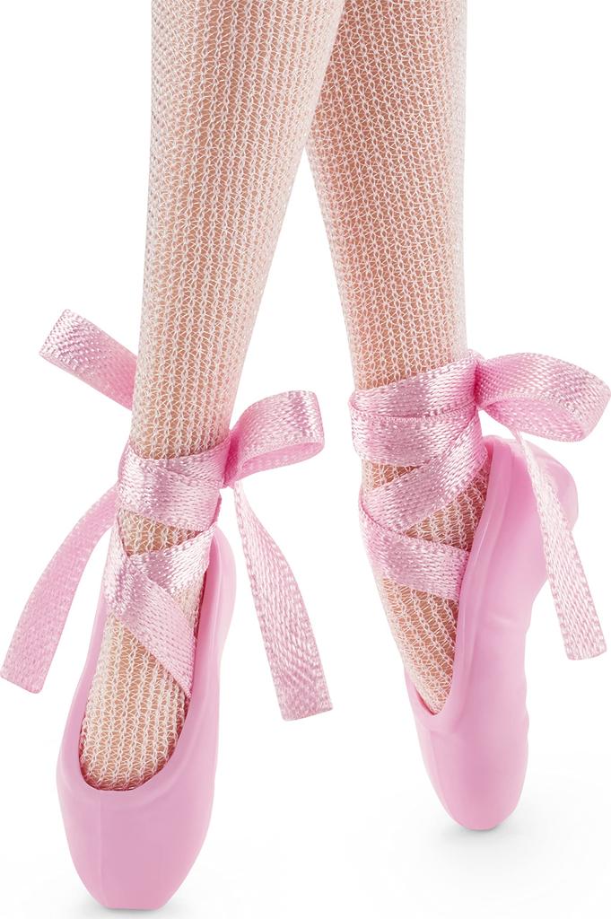 Barbie Signature Ballet Wishes Doll 12 Wearing Ballerina Pointe Shoes Gift for 6 Year Olds and Up (Brunette, In), Posable, Costume, Tutu, & Tiara,