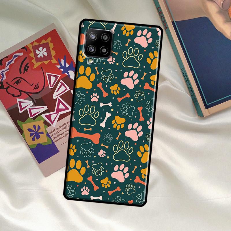 Dog Paw Case For Samsung Galaxy A54 A06 A05 A16 A26 A36 A56 A53 A32 A52 A33 A13 A55 A35 A15 A14 A34