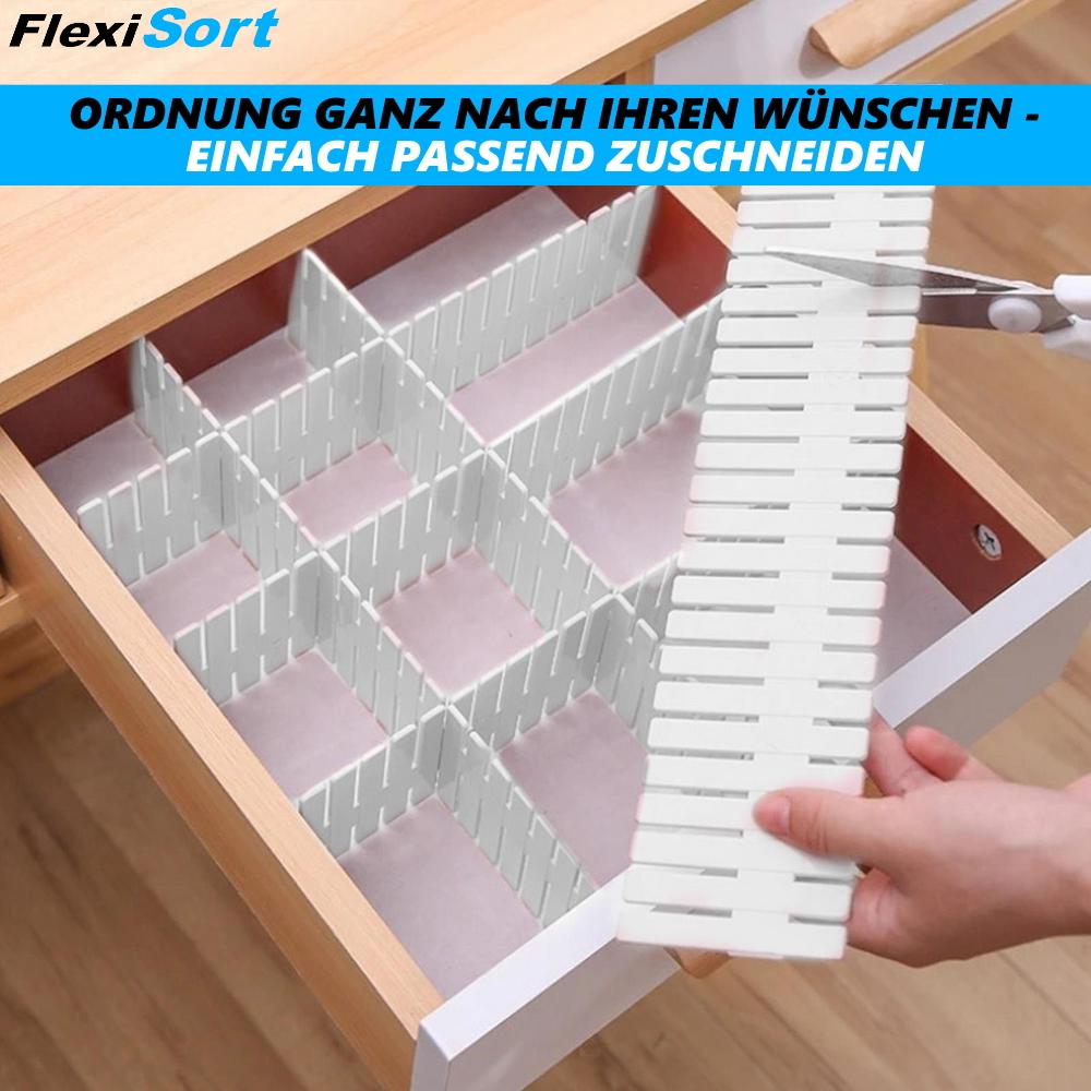 FlexiSort Drawer Dividers, Drawer Dividers, Drawer Compartment Dividers, Organizer, 4 Pieces
