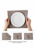 Felt Christmas Plate Mat Beige 30×40 Cm For Decoration