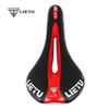 Bicycle saddle PVC leather, mountain road seat cushion, double tail middle hollow 3621A riding accessories