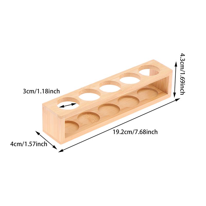 

5/6 отверстий деревянная стойка для хранения эфирных масел подходит для бутылок объемом 30 мл настольная стойка для хранения бутылок для ароматерапии 5 holes