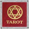 Kurop Leather Tarot Card Case/Deck Box/Storage Box with Magnetic Closure, Fits Standard Sizes (Hexagram, Red B)