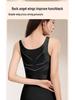 Women's Seamless Cross Compression Body Shaper Vest - Breathable, High-Elastic, Fixed Cup