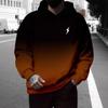 3D Digital Print Hooded Sweatshirt Men Loose Fit Casual Wear