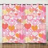 Curtains Full Screen Love Romantic 3D Digital Printing Blackout Curtain Punching