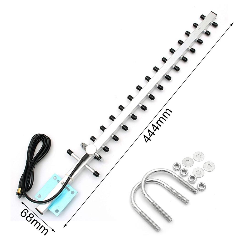 2.4GHz WiFi Antenna 25dbi Yagi Direzionale Lega Leggera