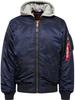 Winter Jacket Alpha Industries MA-1 ZH Back EMB (138105) Ultra Navy