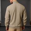 Men's Heavyweight American Style Cable Knit High Neck Winter Hoodie