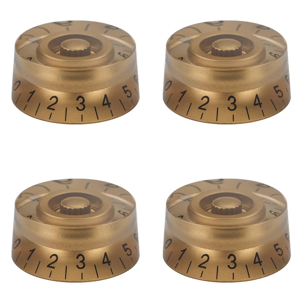 4pcs Guitar Volume Knobs Top Hat Knobs Speed Volume Tone Pedal Control Knobs for Electric Guitar Bass 29 Colors