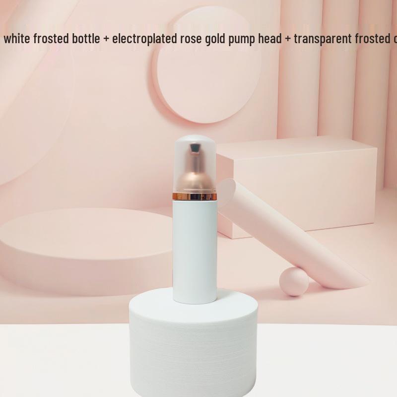 Matte Frosted Foam Face Wash & Eyelash Mousse Pump Bottle, 60ml