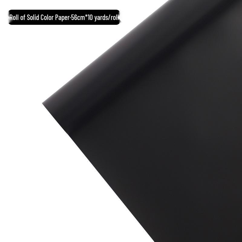 Korean Style Matte Floral Wrapping Paper - Morning Mist Roll, Skin-Feel, Waterproof.