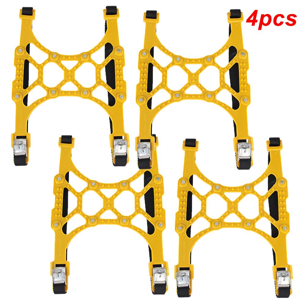 Car Tire Chains Wheel Strapped In Mud Snow Chains Anti-skid Double Buckle Thickened TPU Emergency Tools Motorcycle Accessories