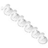 6PCS Strong Vacuum Wall Hook Towel Hook Plastic Self Adhesive Suction Cup for Kitchen Bathroom