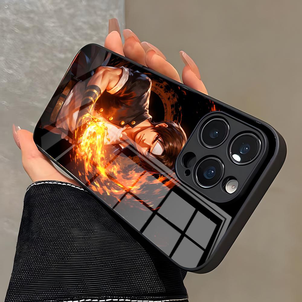 The King Of Fighters Phone Case For IPhone 17 Pro Max 16 15 14 Pro Max 13 11 X Xs Xr 8 7Plus Glass Cover
