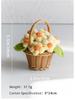 Handmade Crochet Blue Potted Flower Decoration - Everlasting Knitted Desktop Ornament